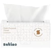 Kép 4/4 - Satino Wepa Supersoft többcélű V hajtogatott törlőkendő 2 réteg, fehér, 22x21cm, 15x200 lap/karton