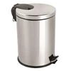 Kép 2/2 - Rozsdamentes pedálos szemetes, záródás csillapítóval, 5L, fényes