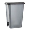 Kép 3/4 - Pedálos szemetes kuka SLIM, műanyag, ECO antracit, 25L