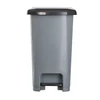 Kép 2/4 - Pedálos szemetes kuka SLIM, műanyag, ECO antracit, 40L