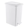 Kép 1/2 - Slim Műanyag pedálos szemetes, fehér, 25L