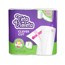 VIOLETA háztartási papírtörlő PIKNIK CLEVER CUT 3 rétegű, 2 tekercs VIOLETA háztartási papírtörlő PIKNIK CLEVER CUT 3 rétegű, 2 tekercs
