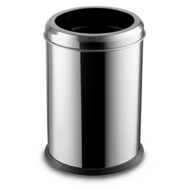 Fedél nélküli, rozsdamentes acél szemetes kuka, 5 L, 18x26cm, fényes 430SS