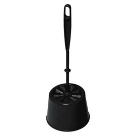 York Wc kefe tartóval műanyag fekete