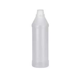 Kiehl szóróflakon hosszúkás, átlátszó, szórófej nélkül, üres, biztonsági záras 500ml (6db/karton)