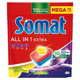 Somat All in One mosogatótabletta, Lemon & Lime, 75db