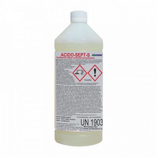 Acido-Sept-S fertőtlenítő vízkőoldó 1L