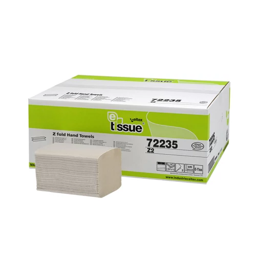 Celtex E-Tissue Z hajtogatott kéztörlő, 2 réteg, 20,5x24cm, 25x150ap/karton