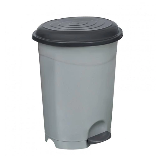 Planet Pedálos szemetes kuka, műanyag, ECO antracit, kivehető kosárral, 12L