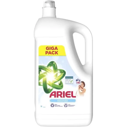 Ariel Sensitive & Baby folyékony mosószer, 100 mosáshoz, 5000ml