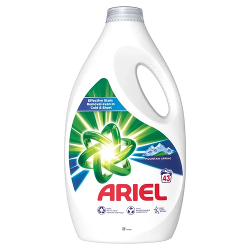 Ariel Mountain Spring folyékony mosószer, 43 mosás, 2150ml