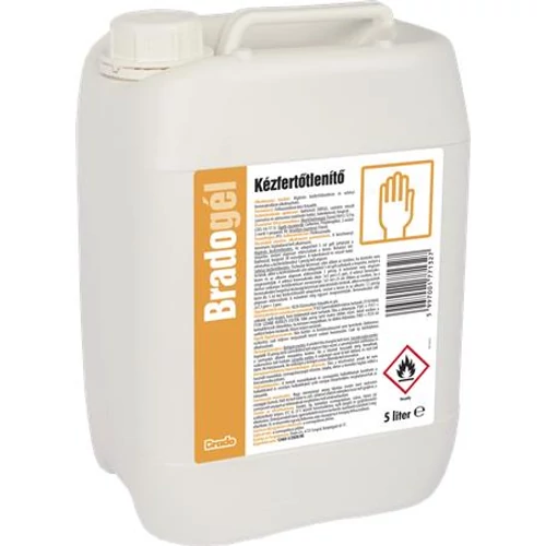 Bradogél alkoholos kézfertőtlenítő gél, 5000ml