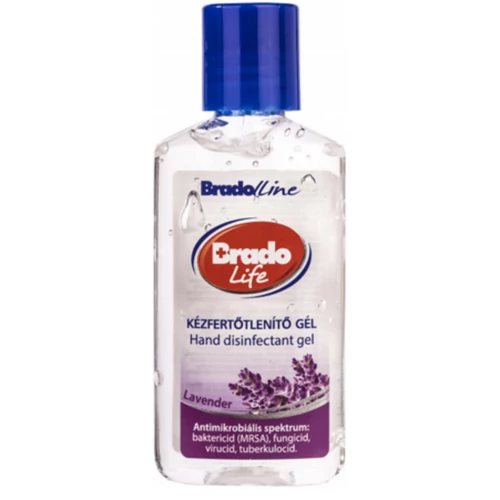 Bradolife kézfertőtlenítő gél, levendula, 50ml