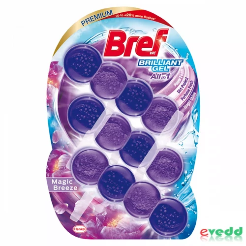 Bref Brilliant gél Magic Breeze WC ilatosító (3x42g), 126g