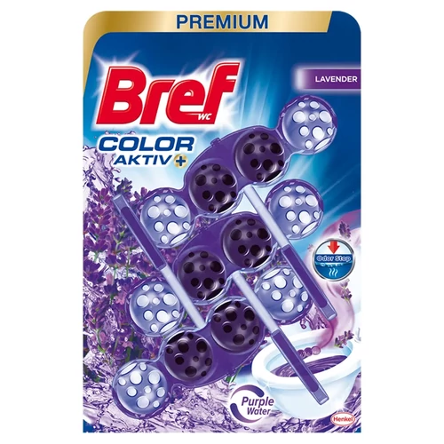Bref Color Aktiv Purple WC illatosító (3x50g), 150g