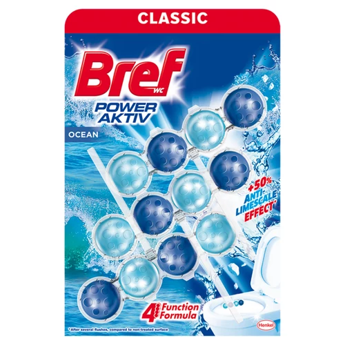 Bref Power Aktiv Ocean WC illatosító (3x50g), 150g