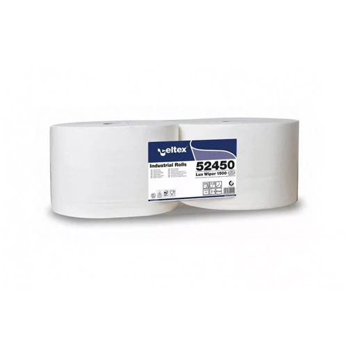 Celtex Lux Wiper 1500 ipari törlő, cellulóz, 2 réteg, 510m, 1500lap, 2 tekercs/zsugor