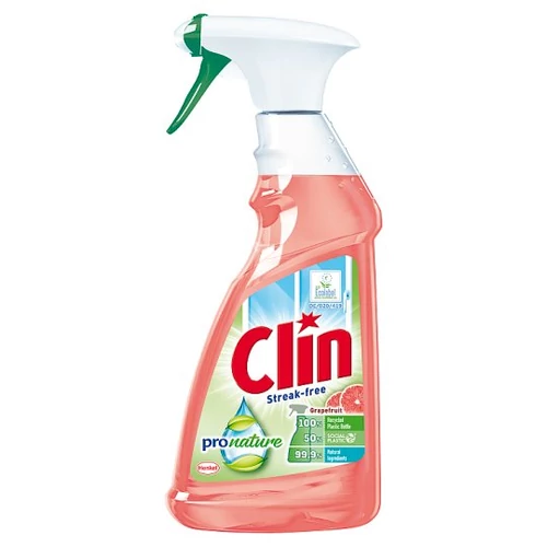 Clin szórófejes ablaktisztító Graepfruit, 500ml