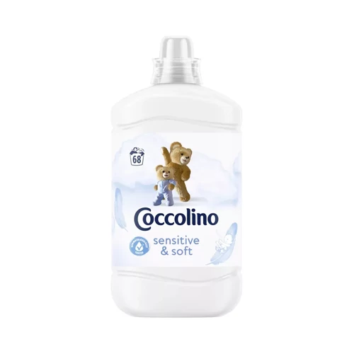 Coccolino öblítő, Sensitive & Soft, 68 mosás, 1700ml
