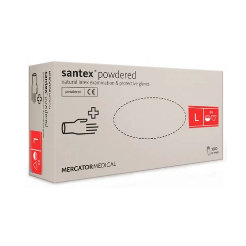 Mercatorlatex púderes gumikesztyű (100 db/doboz) L méret