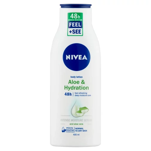 Nivea testápolótej Aloe&Hidration, 400ml