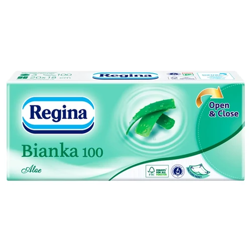 Regina papírzsebkendő 3 rétegű Aloe Vera, 100 db