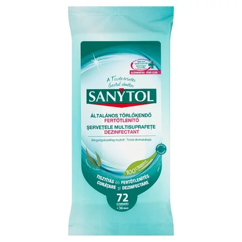 Sanytol fertőtlenítő tisztítóendő, 72db