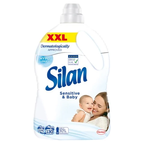 Silan öblítő Sensitive, 130mosáshoz, 2860ml