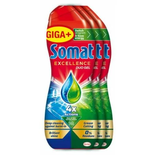 Somat Excellence 3x630ml gél, 105 mosás