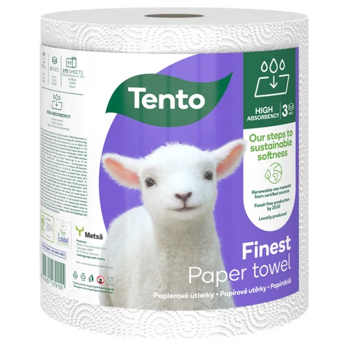 Tento Finest háztartási törlőkendő 3 rétegű 1 tekercs 55 méter