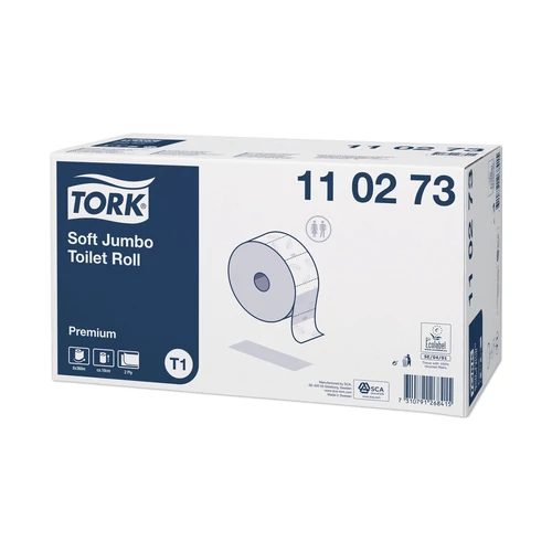 Tork Jumbo nagy tekercses toalettpapír, prémium, 2 rétegű, 360m, 110273, 6 tekercs/karton