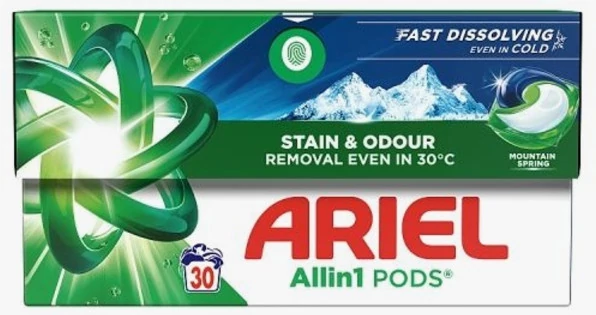 Ariel All In 1 Mountain Spring mosókapszula 30db-os  (30X19,5G)
