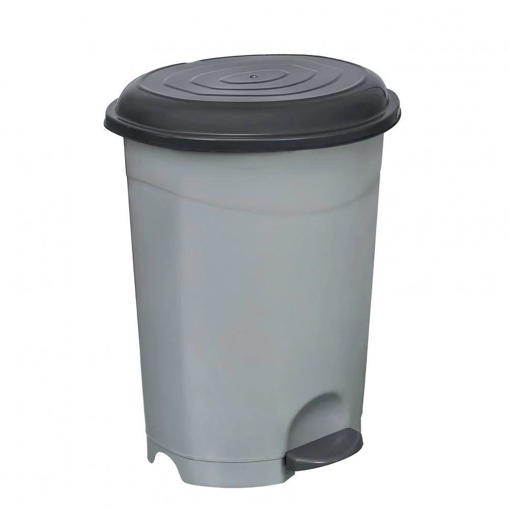 Planet Pedálos szemetes kuka, műanyag, ECO antracit, kivehető kosárral, 12L