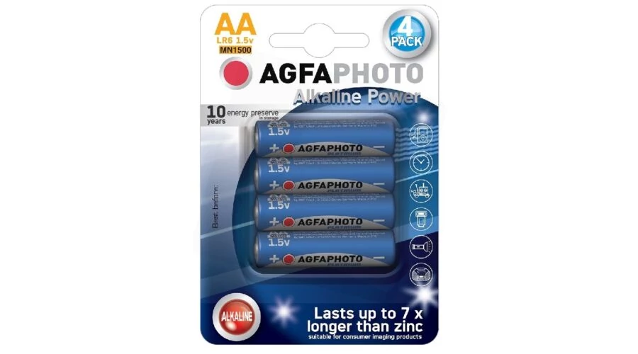 AGFA ALKÁLI (TARTÓS/KÉK) CERUZA ELEM AA - 4db
