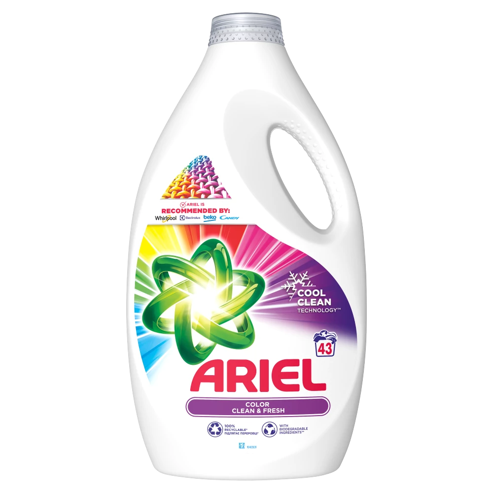 Ariel Color Clean & Fresh folyékony mosószer, 43 mosáshoz, 2150ml