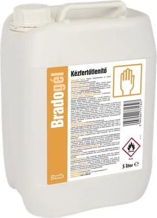 Bradogél alkoholos kézfertőtlenítő gél, 5000ml