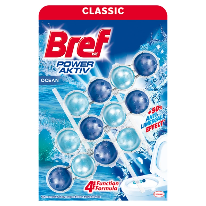 Bref Power Aktiv Ocean WC illatosító (3x50g), 150g