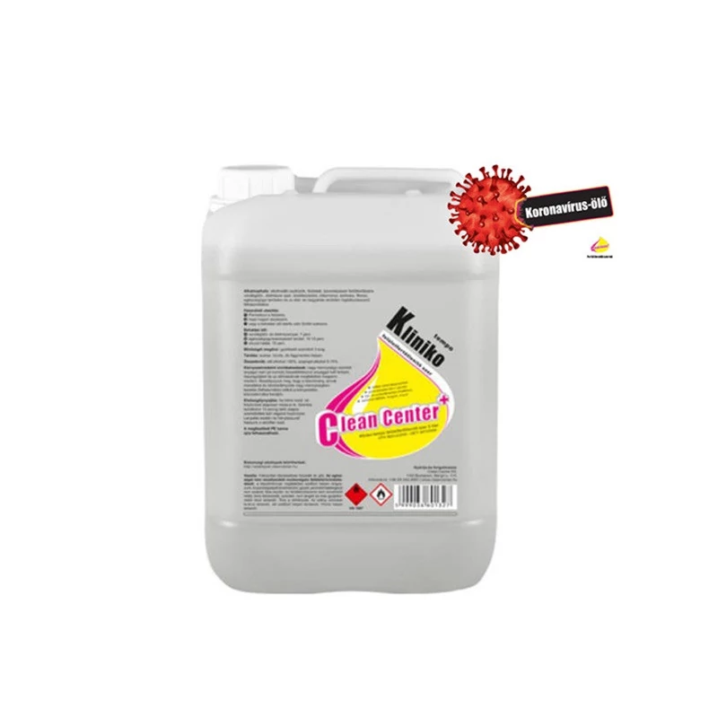 Clean Center Kliniko-Tempo kéz- és felületfertőtlenítő szer (bactericid, virucid, yeasticid) 5L