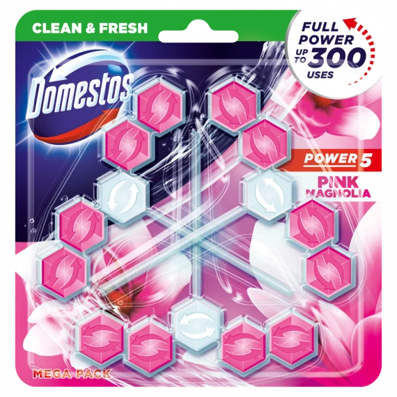 Domestos Aroma L. WC-rúd 3x55g Pink Magnolia