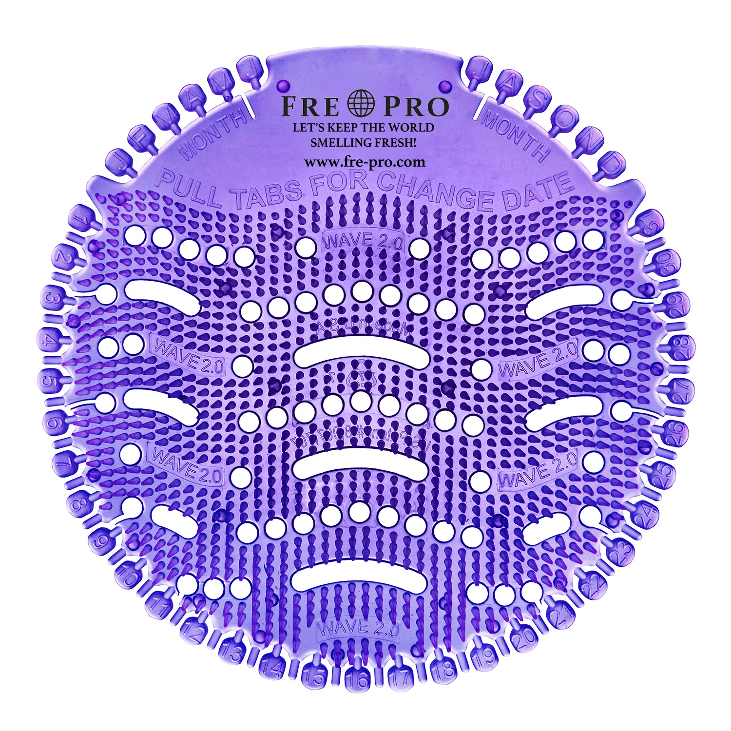 Wave 2.0 piszoár illatosító gumirács, levendula-lila, 2db/csomag