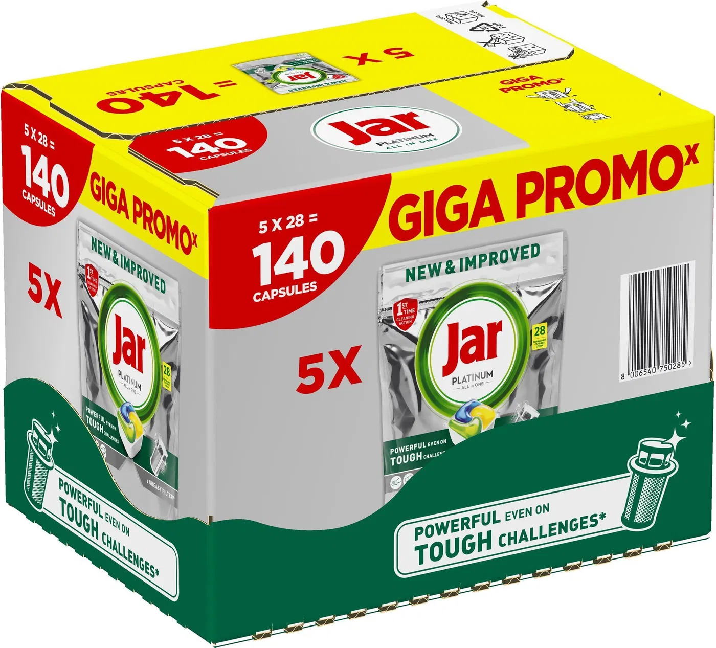 Jar Platinum mosogató kapszula, 140db