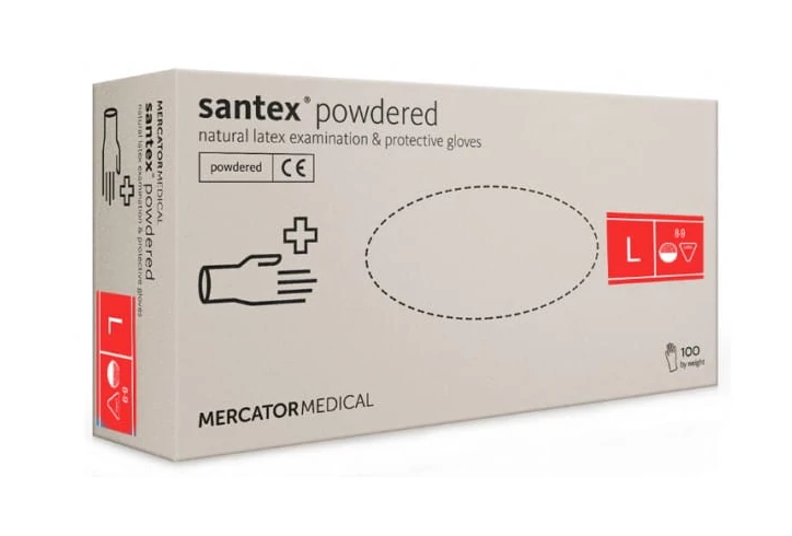 Mercatorlatex púderes gumikesztyű (100 db/doboz) L méret