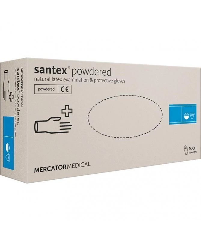 Mercator latex púderes gumikesztyű (100 db/doboz) M méret