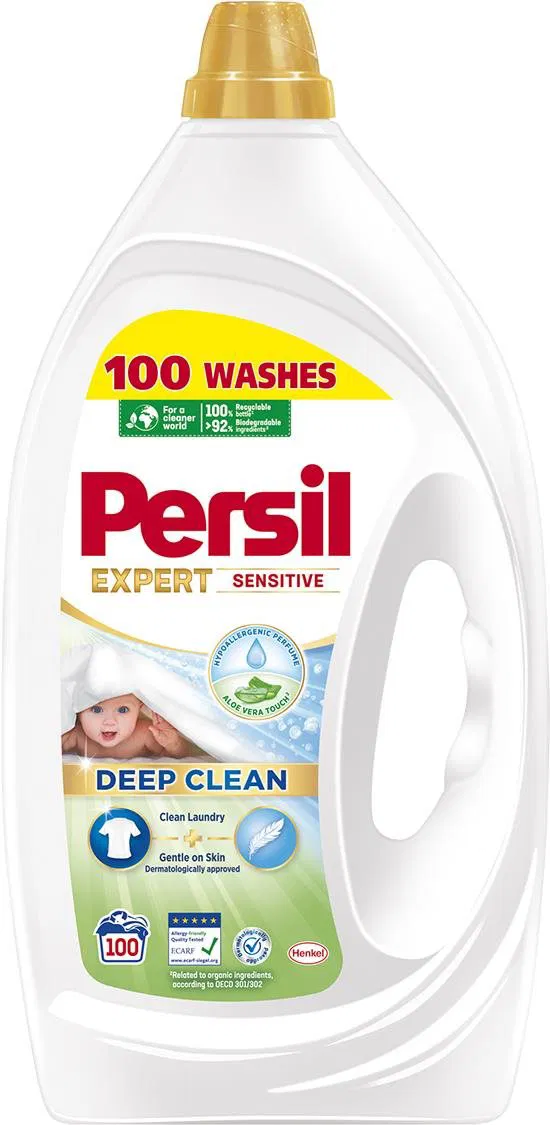 Persil Expert Sensitive folyékony mosószer, 100 mosáshoz, 4500ml