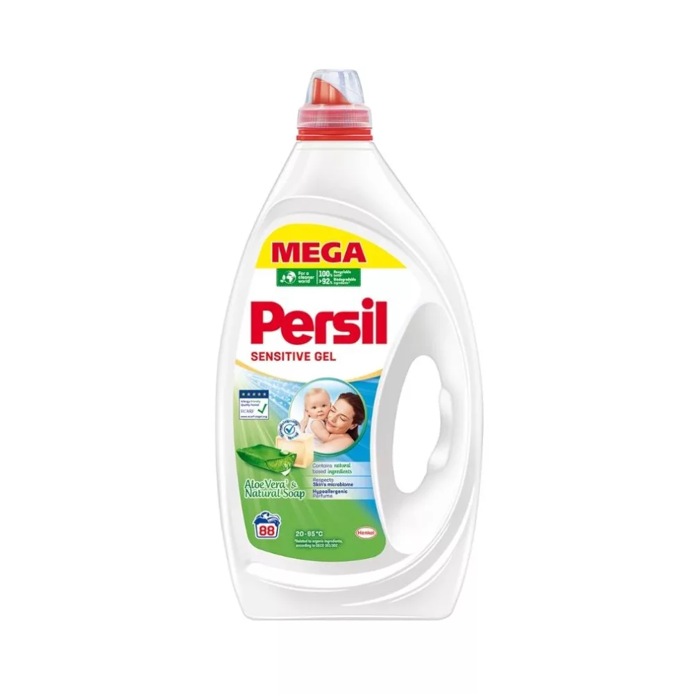 Persil mosógél, Sensitive, 88 mosás, 3960ml