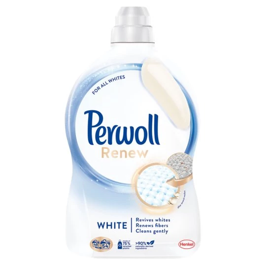 Perwoll mosógél White, 54 mosáshoz, 2970ml