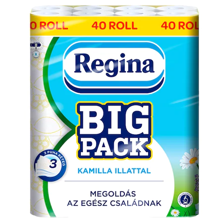Regina toalettpapír Big Pack 3 rétegű, 40 tekercs