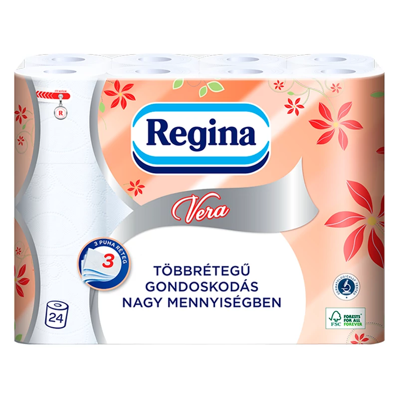 Regina toalettpapír 3 rétegű, 24 tekercses