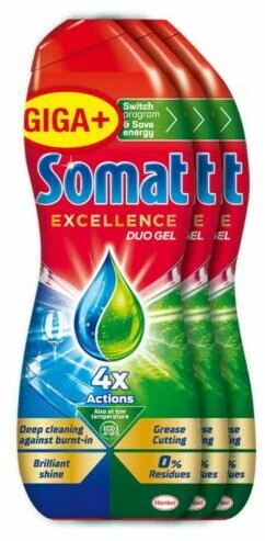Somat Excellence 3x630ml gél, 105 mosás