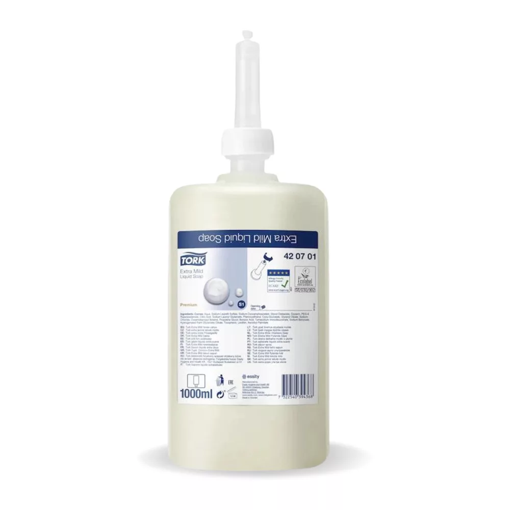 Tork kézkímélő folyékony szappan érzékeny bőrre, 1000ml, 420701